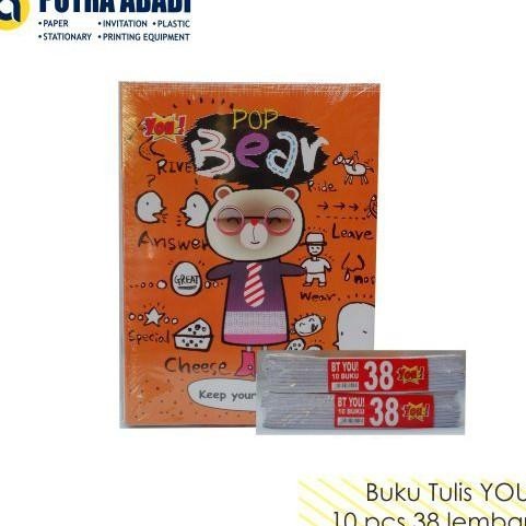 

Ready Buku Tulis You 38 Lembar (Isi 10 Buku)