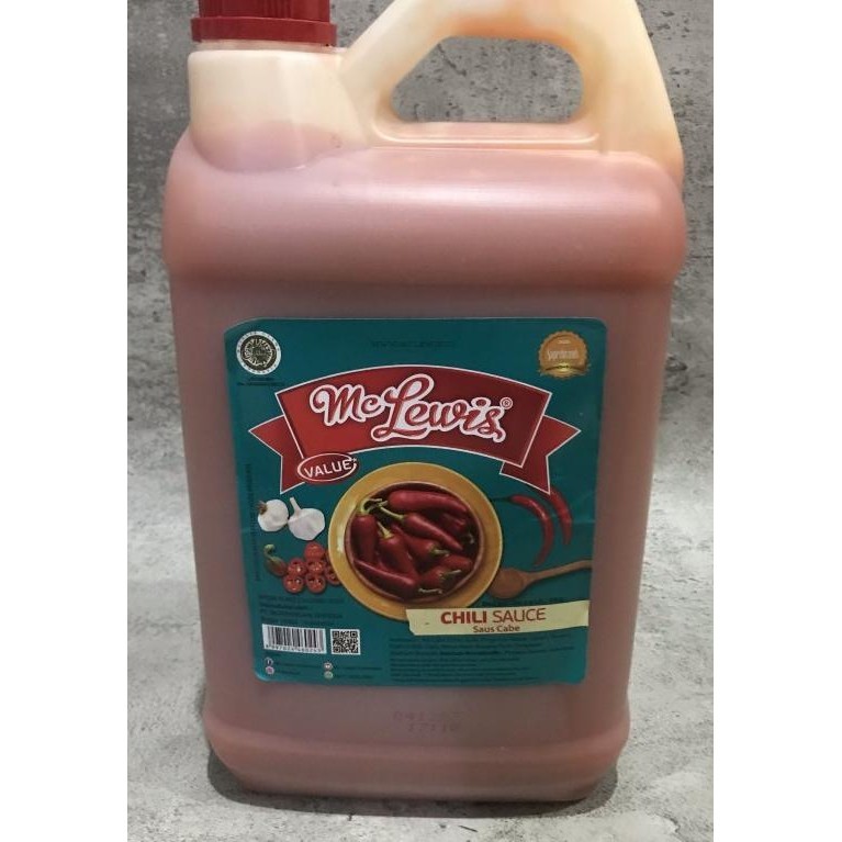 

Saus Sambal Cabe Chili Sauce Mc Lewis 6 Kg Jerigen