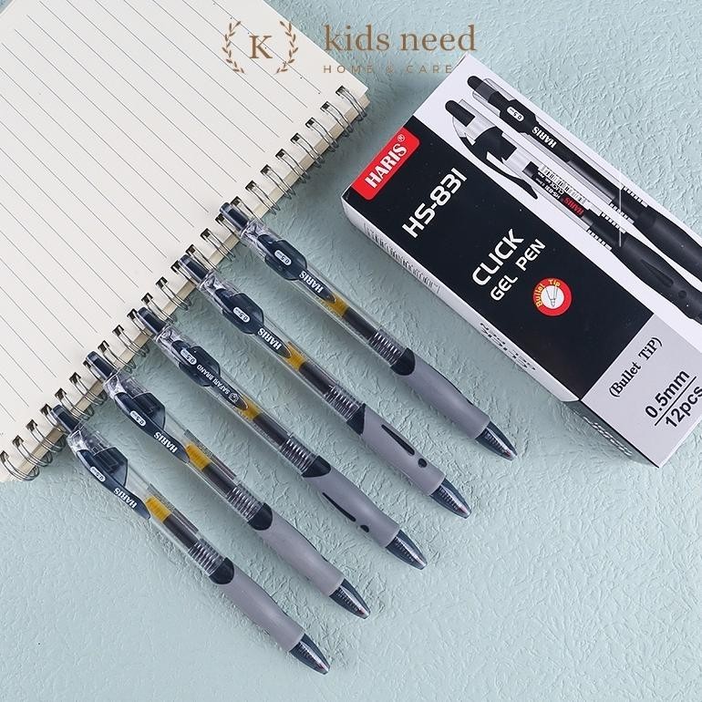 

PJJ-1621 (12pcs) Pulpen Gel Cetek Q Gel / Pen Clik 0.5 mm/ Pena Joyko Kantor Premium