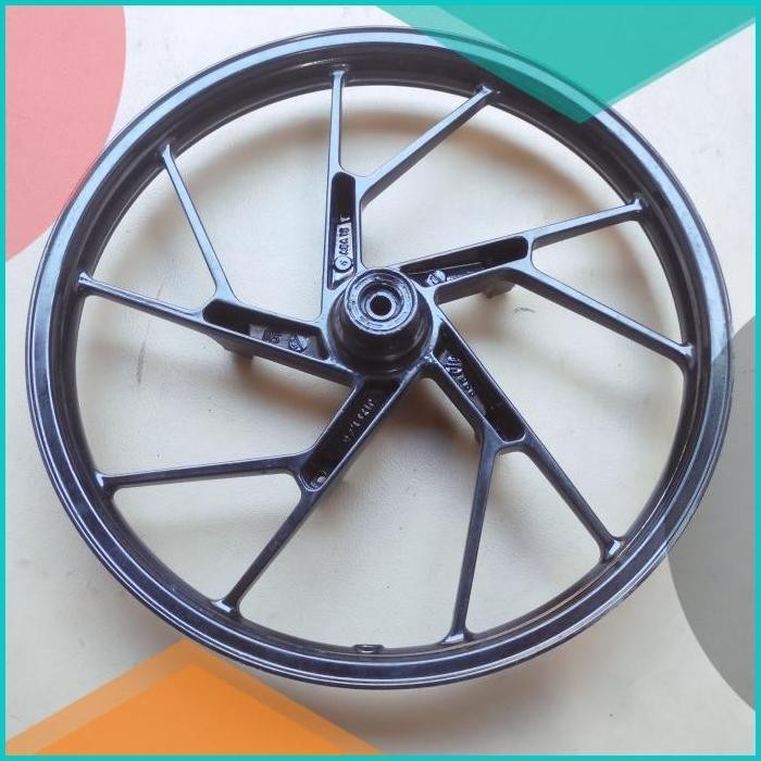 original velg depan castwheel Suzuki Satria fu hitam copotan motor 8JV