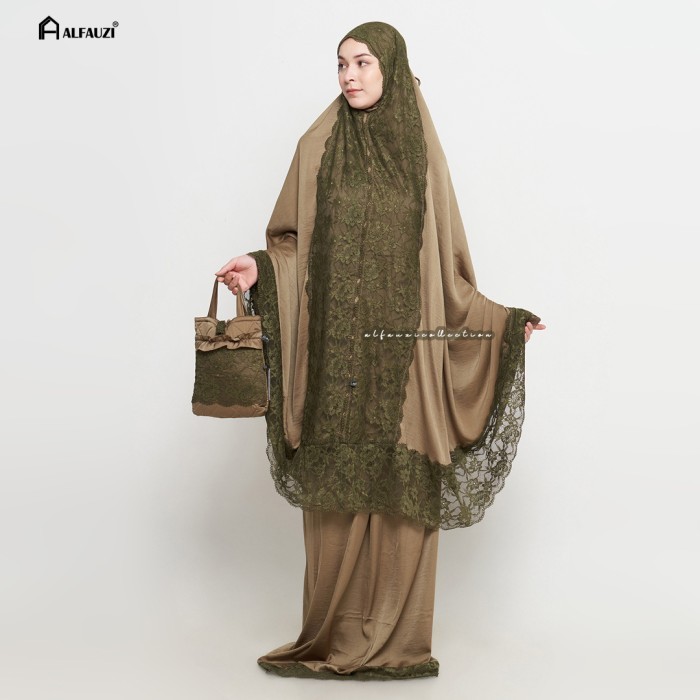 Mukena Silk Alfauzi Terbaru / Mukena Jumbo / Dewasa