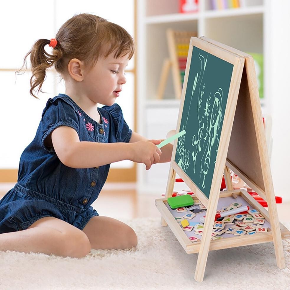 

hj-54 Drawing Board 8840 Mainan Papan Tulis Anak Papan Tulis Mainan Anak White Board Black Board Papan Tulis Lipat Murah