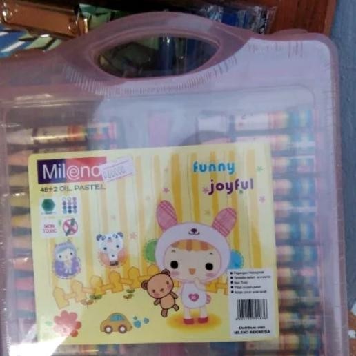 

Termantab] CRAYON ISI 50 WARNA MILENO - KRAYON MILENO 48+2 OIL PASTELS