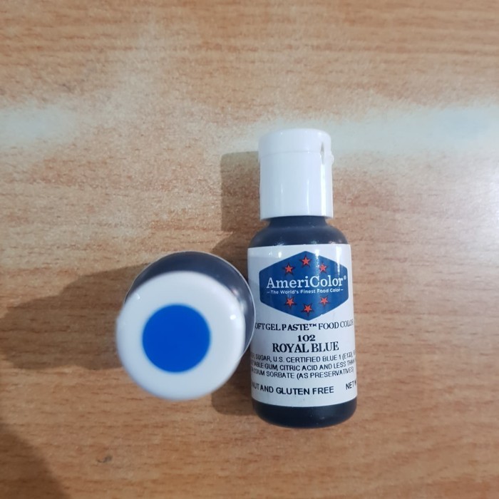 

Terlaris Americolor Royal blue 21gr soft gel paste / pewarna SALE