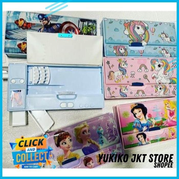 

TEMPAT PENSIL MAGNET JUMBO PENCIL CASE KOTAK PENSIL KARAKTER LPY66-12 23X22X3CM TERKINI