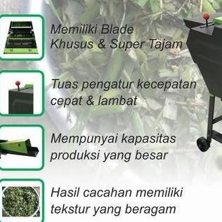 Mesin Pencacah Ranting Rumput Mahkota Mcc-710 Cacah Siap Pakai Engine  Ready