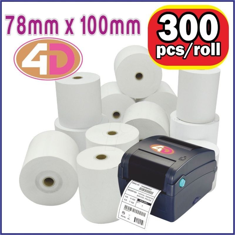 

18ROLL(1DUS) LABEL THERMAL 78X100 ISI 300PCS