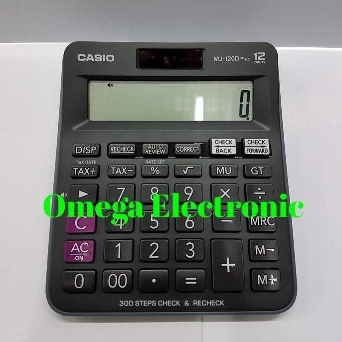 

TERBARU - Casio Desktop MJ-120D - Kalkulator Meja Office check correct MJ 120D