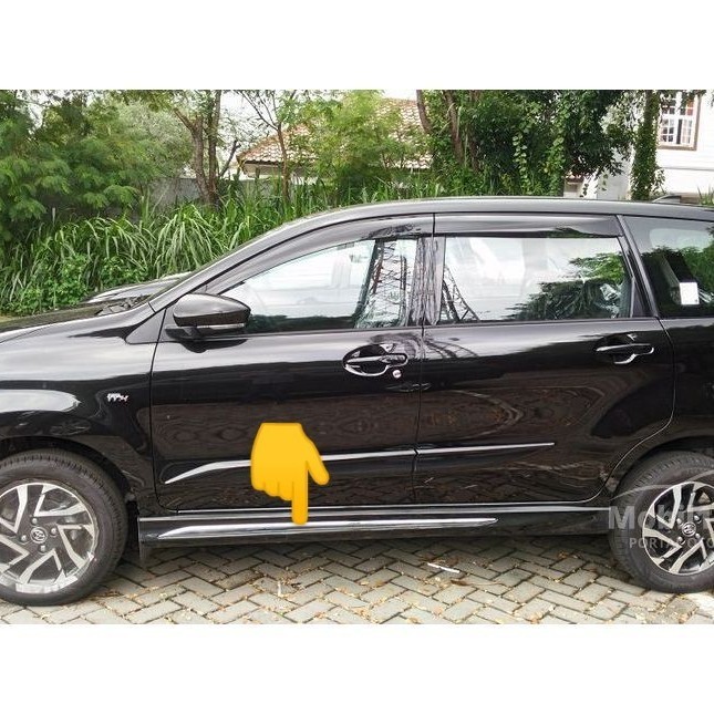 List Lis Chrome Side Skirt Cover Trisplang Avanza Veloz 2019/2021 Ori Gratis Ongkir