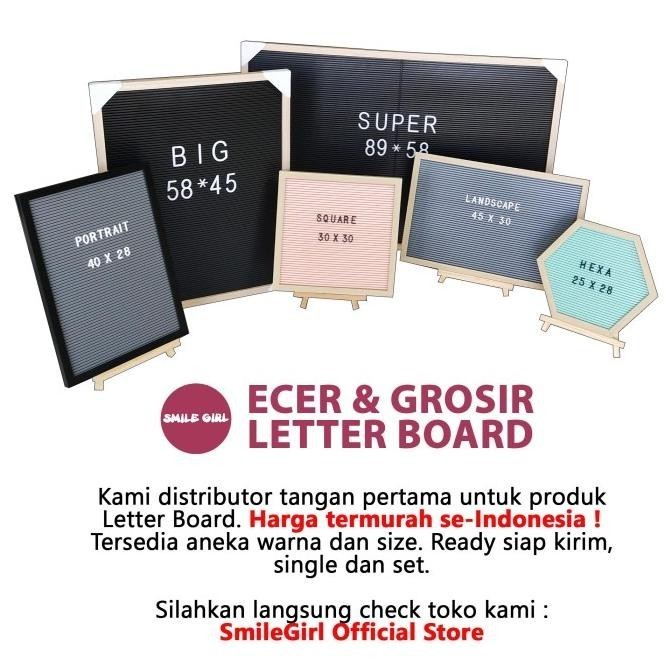 

Sale Sale Papan Nama Bayi / Letter Board Kekinian Smilegirl 30X30