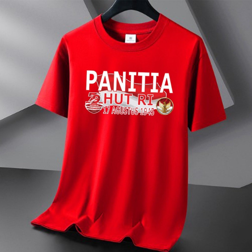 Kaos 17 Agustus 2024 Ke 79 Dewasa Tshirt Garuda Shirt Bendera Dirgahayu Paskibra Tshirts 79Th Kemerd