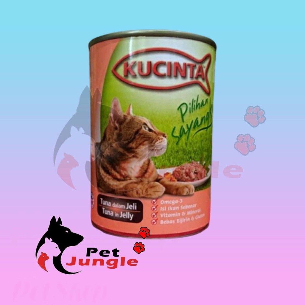 MAKANAN KALENG KUCING KUCINTA TUNA IN JELLY 400GR