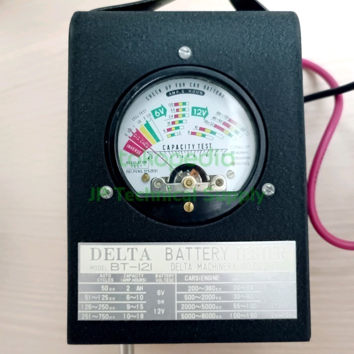 Battery Tester Tester Baterai Delta Bt 121A