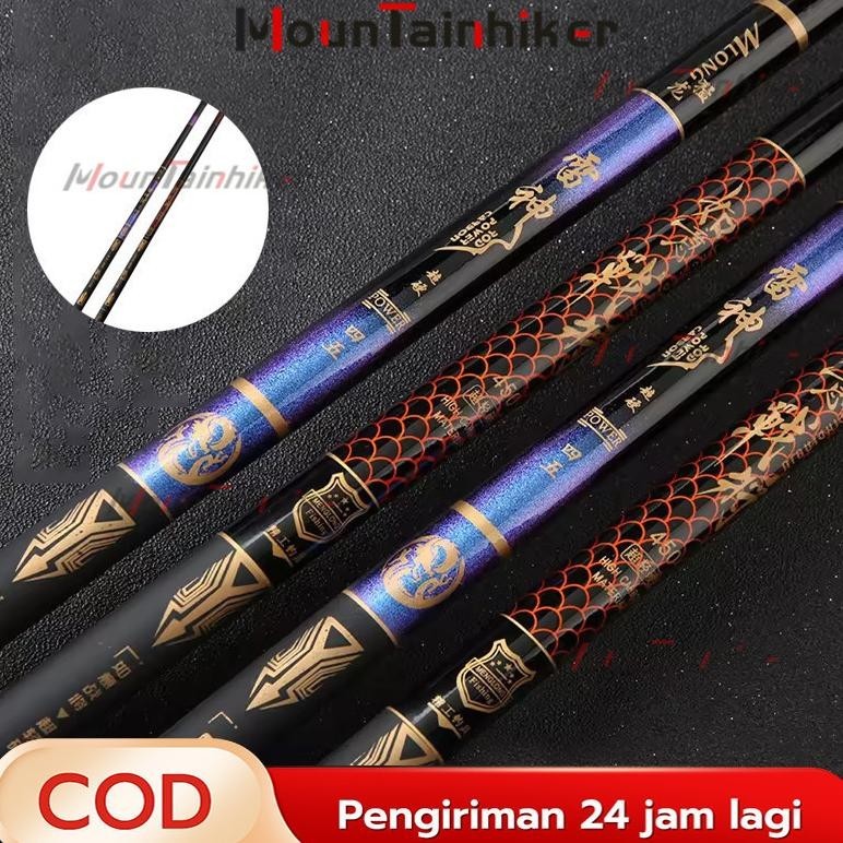 Gratis Ongkir Joran Tegek Kaku Ringan 450 360 270 Action Hard Gagang Pancing  Joran Pancing Portabel