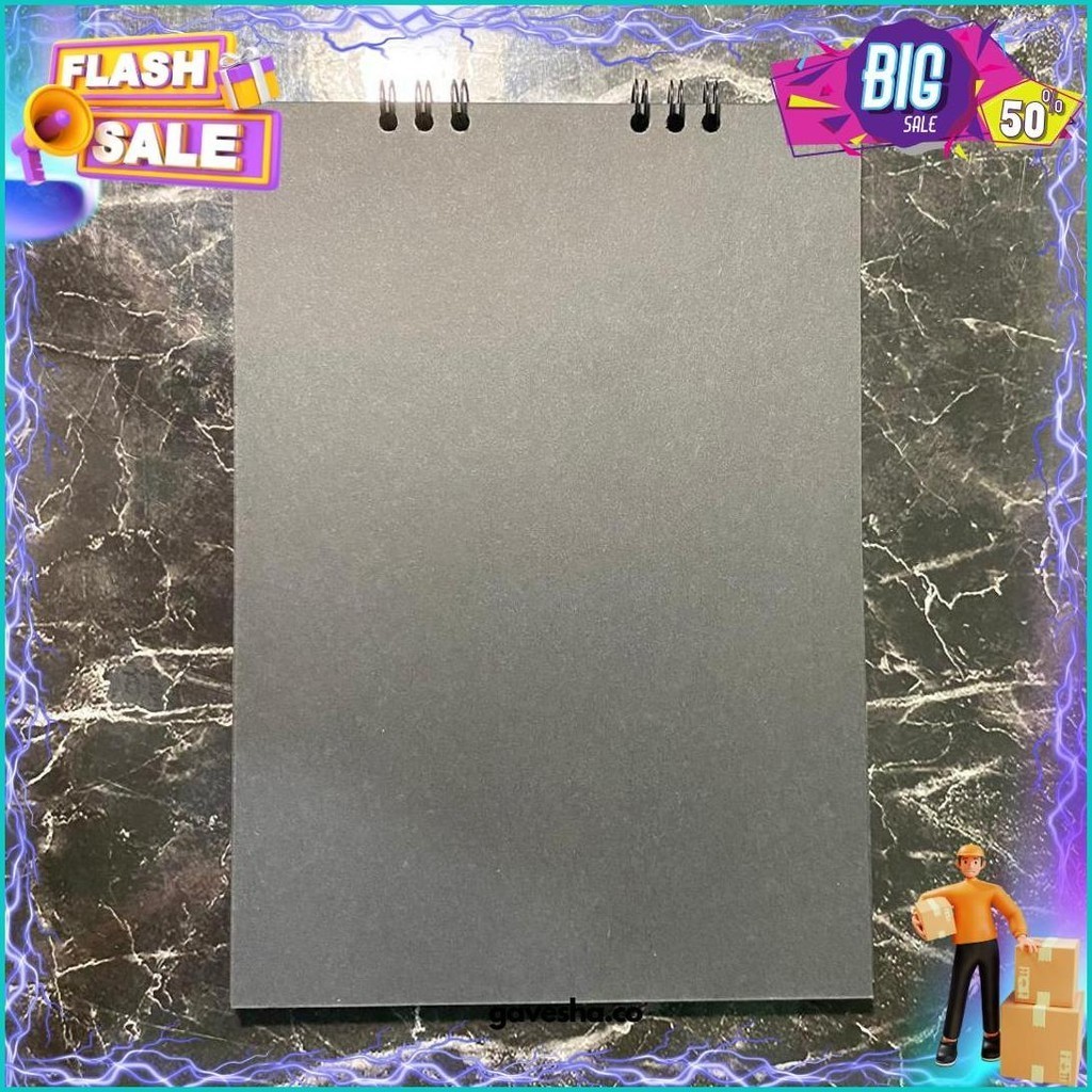

(Dyi) Buku Scrapbook Scrap Book Polos Kraft Craft / Hitam A5