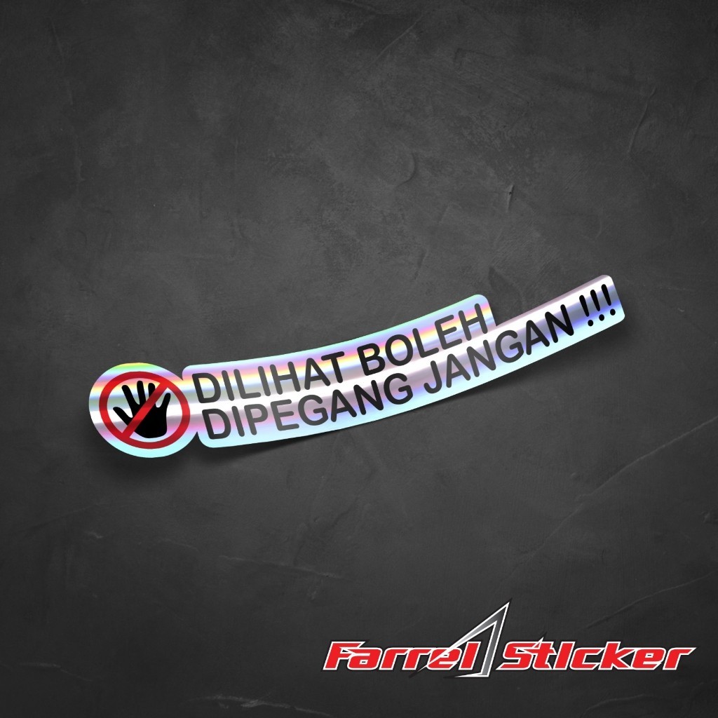 

Stiker Dilihat Boleh Sticker Dipegang Jangan Premium