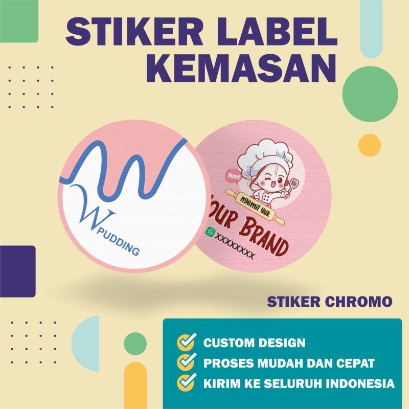 

stiker chromo, label, stiker custom