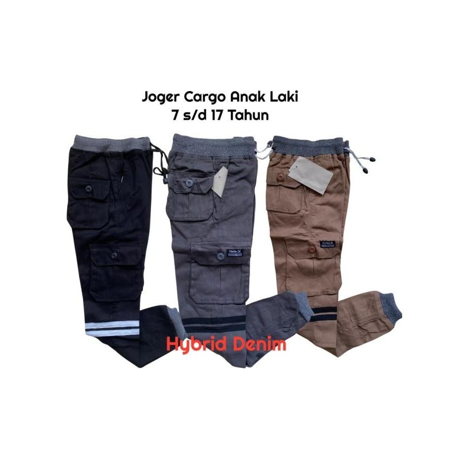 Celana Cargo Joger Jogger Panjang Anak Cowok Laki SMP Remaja Tanggung Pw01