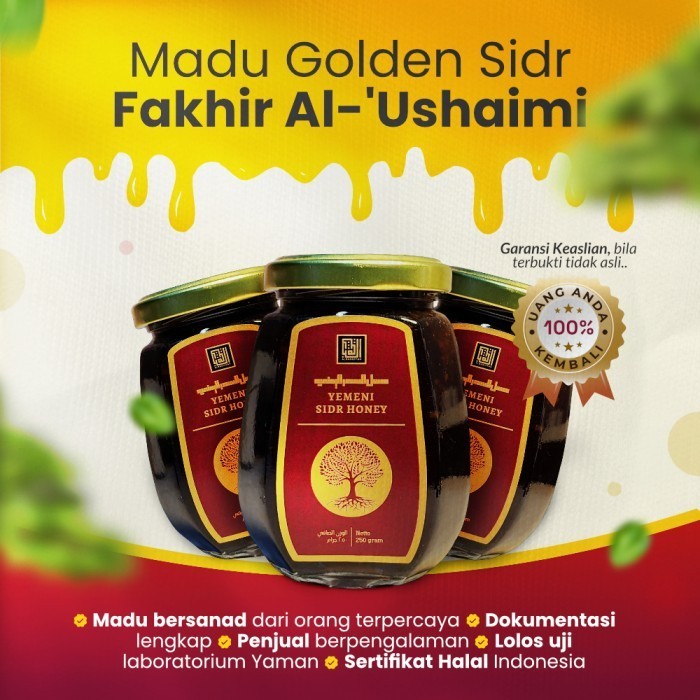 

MADU GOLDEN SIDR FAKHIR AL-'USHAIMI (LIAR) MADU YAMAN ALBAGHIYAH