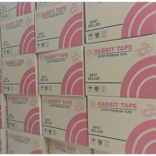 

[Dus] Lakban Bening 2 Inch X 100Yard / Lakban 100 Yard Rabbit Tape Ok