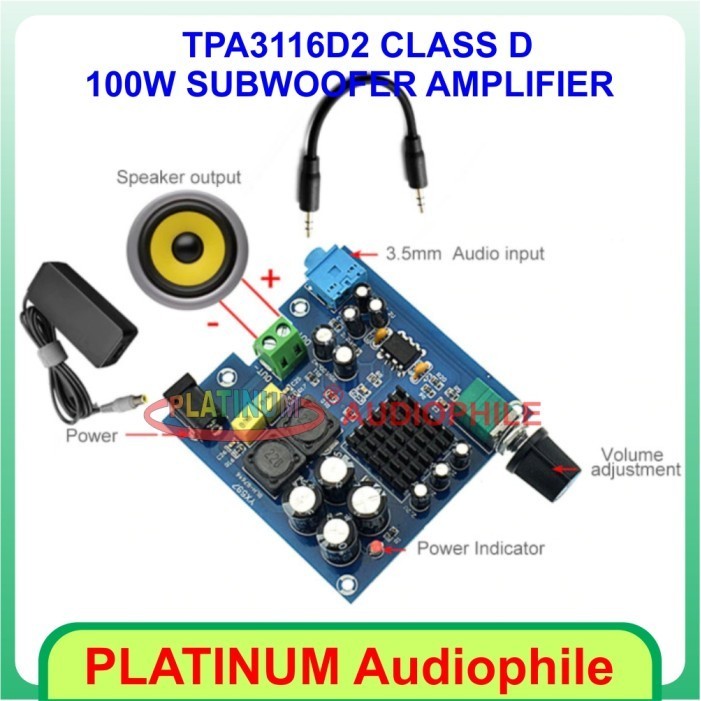 Tpa3116 Amplifier Class D 100W - Tpa3116D2 Class D Subwoofer Amplifier