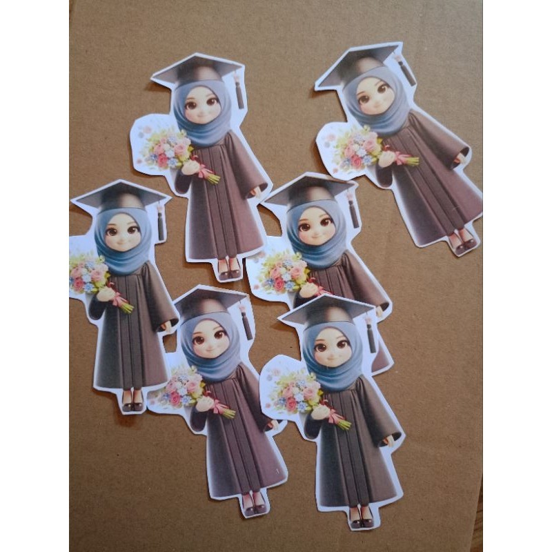 

stiker wisuda perempuan murah