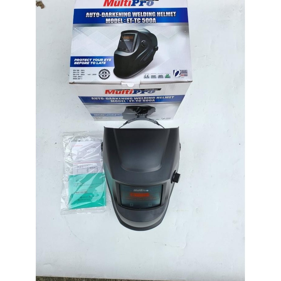 Kedok Las Auto Welding Multipro Topeng Las Otomatis 500A Bonus Kaca  Ready