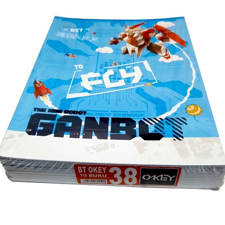 

Buku Tulis OKEY 38 Lembar 1 pack isi 10 buku Produksi KIKY TERLARIS