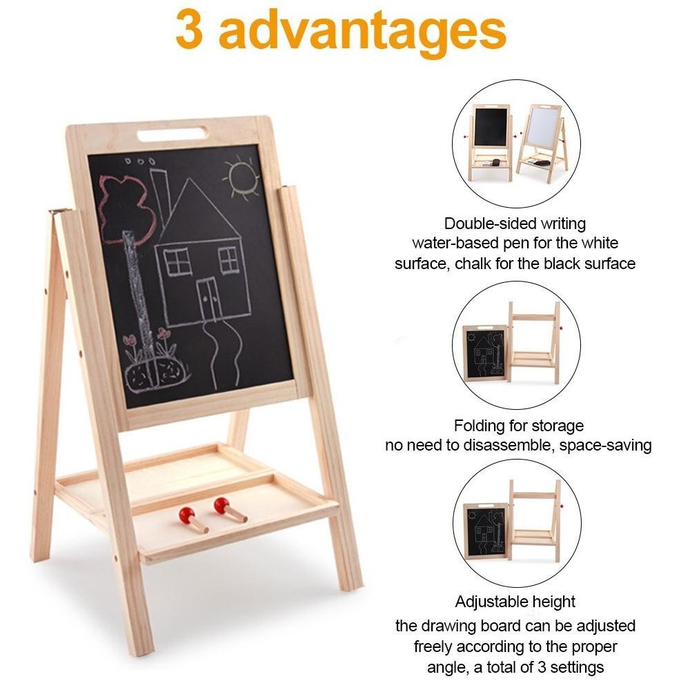

Drawing Board 8840 Mainan Papan Tulis Anak Papan Tulis Mainan Anak White Board Black Board Papan Tulis Lipat BIG SALE