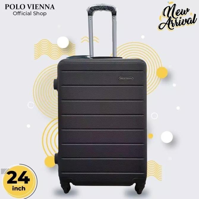 Koper Polo Vienna 24 Inch Luggage Bagasi Hitam