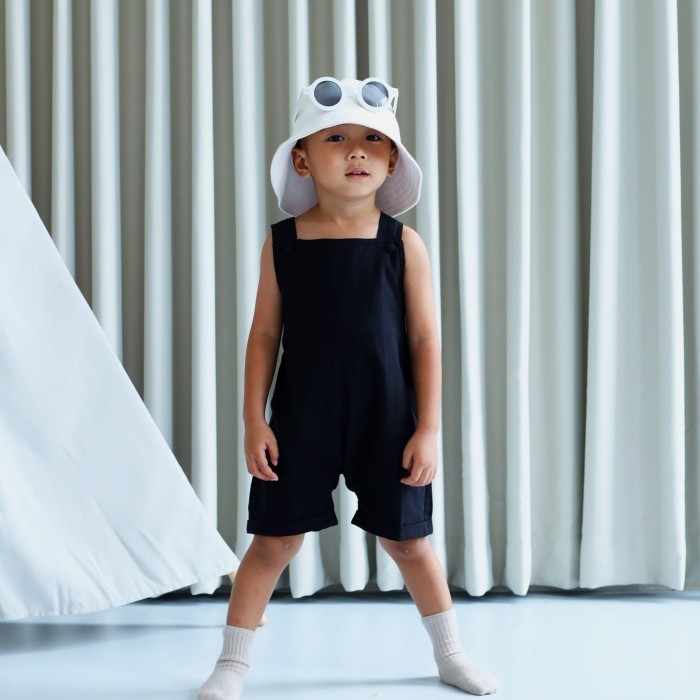 Zoo Bishou Pazu Summer Overalls Jet Black