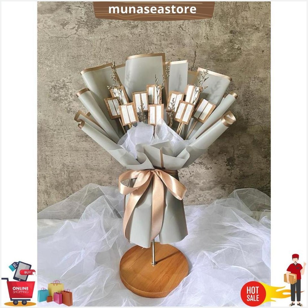 

[Snack Rk ] Kerangka Snack Bouquet Buket | Buket Snack Kosongan | Buket Wisuda | Buket Bunga Artificial Siap Kirim