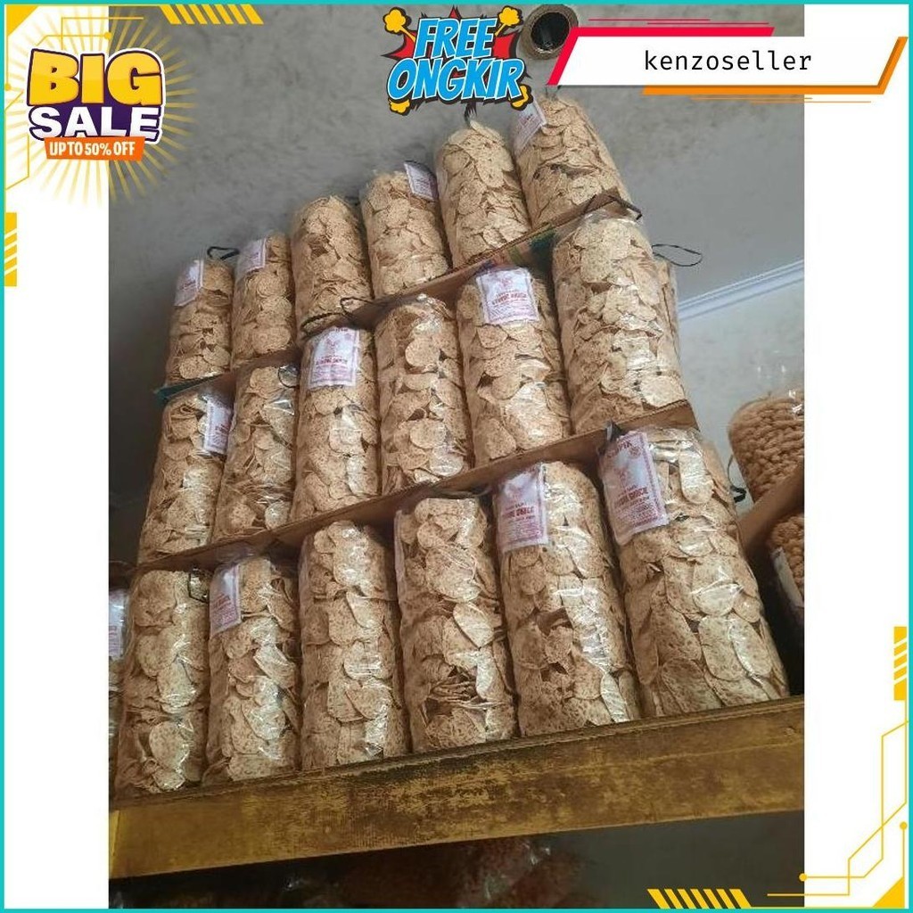 

Keripik Tempe Sagu 1Kg (Free Buble Wrap) Bisa Cod Original Produk