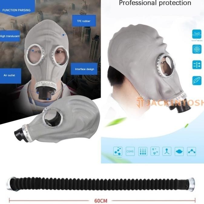 Terbaru Mask Respirator Russian Military - Gas Chemical Masker Gp5  Ready