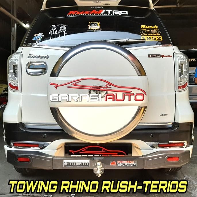 Towing Bar Mobil Rush Terios Rhino Bumper Guard Tanduk Belakang Besi