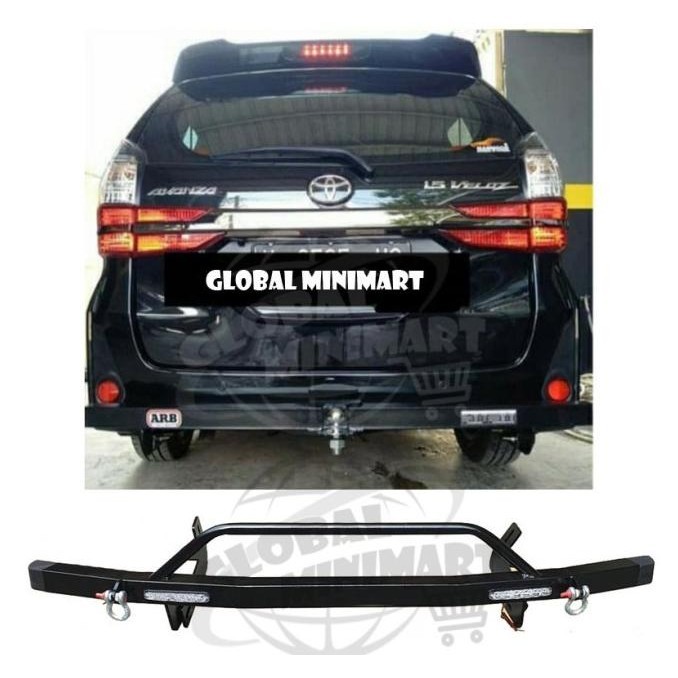 Tanduk Depan Besi Led + Towing Belakang Avanza / Xenia / Veloz 2019