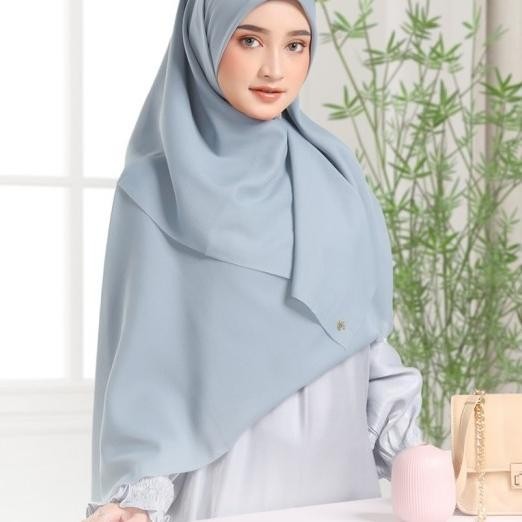 Syari Polos  Texla Scarves Box Free Brooch By Umama Scarf 130X130