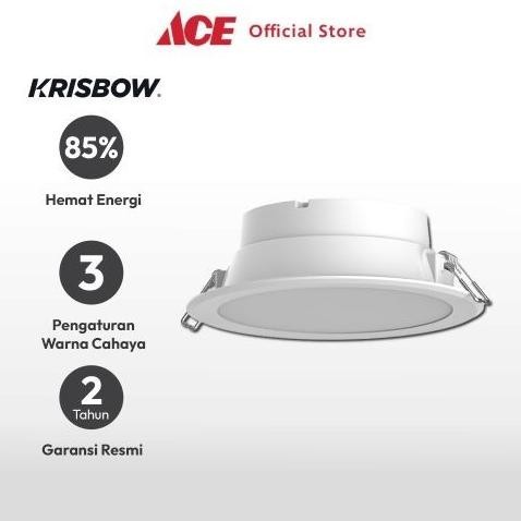 Ace - Krisbow Triluz Lampu Downlight Led 15 Watt