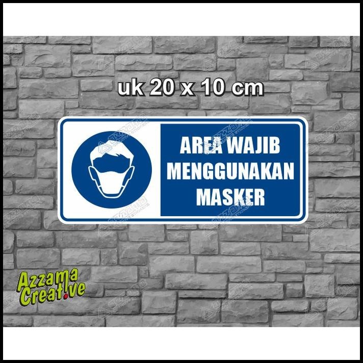 

TERMURAH STICKER SIGN PROMO STIKER AREA WAJIB MENGGUNAKAN MASKER