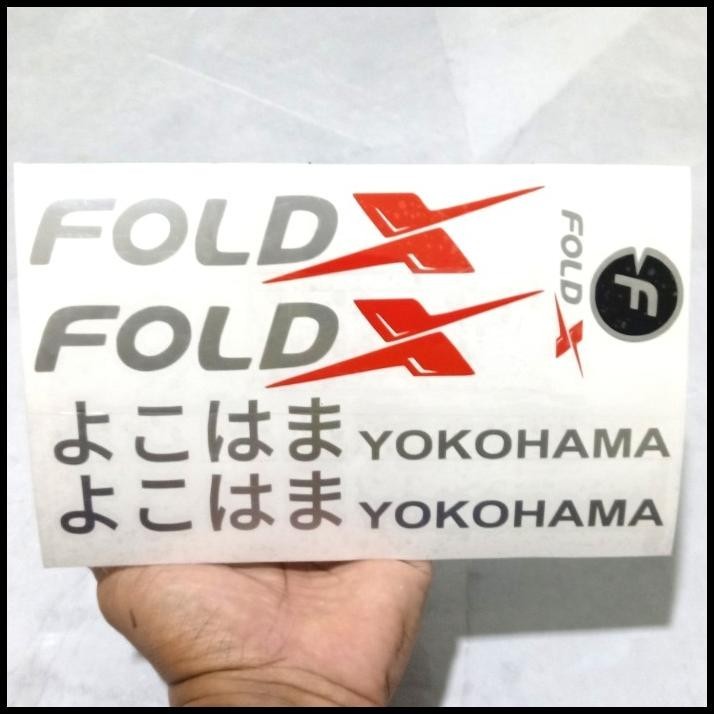 HOT DEAL STIKER FOLD X YOKOHAMA STIKER SEPEDA CUTTING STICKER SEPEDA LIPAT 