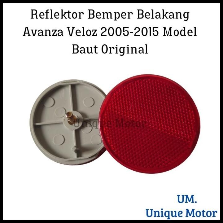 HOT DEAL REFLEKTOR BEMPER BELAKANG AVANZA VELOZ 2005-2015 ORIGINAL 