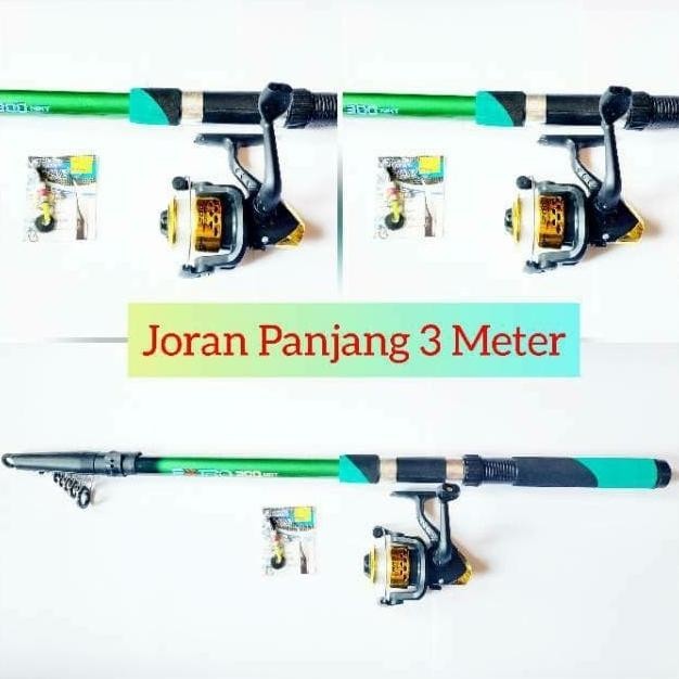Set Pancing 5 Bearing Joran Panjang 3 Meter