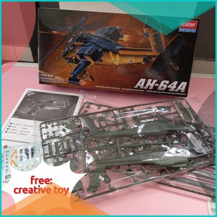 Helikopter Apache AH-64 Model Kit Puzzle Rakit 8JVLZ4 tools