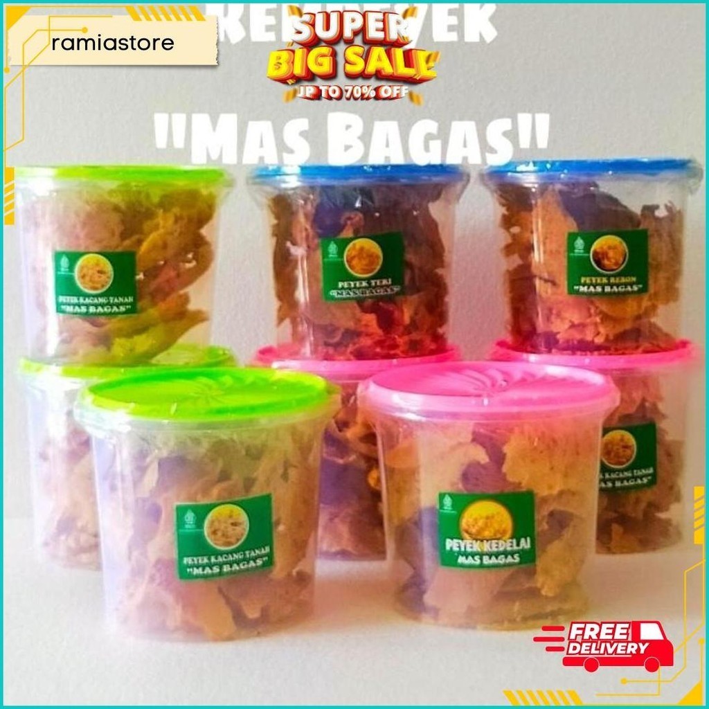 

Cemilan Peyek " Mas Bagas " Toples 5 Liter Cod