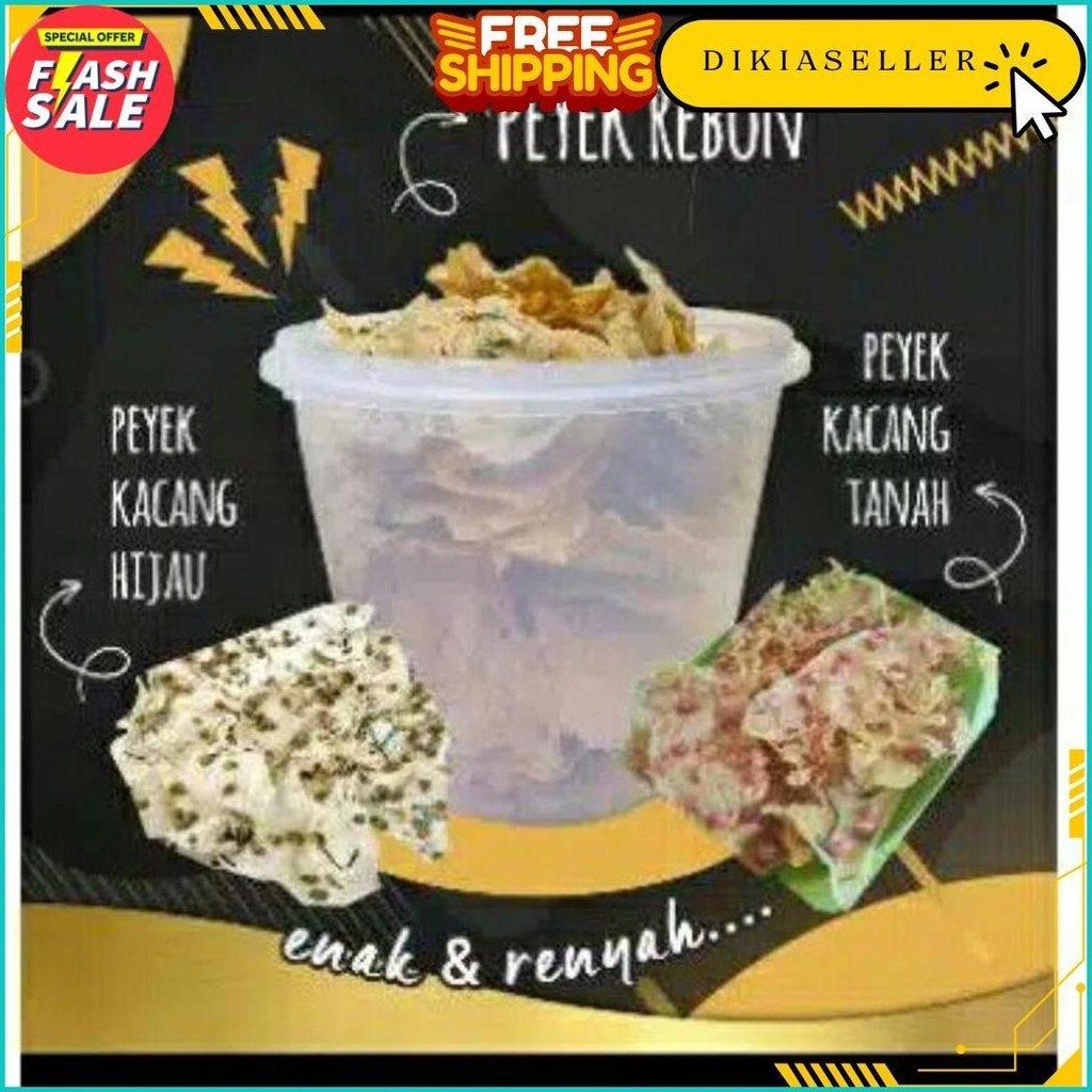 

Rempeyek Peyek Kacang Tanah Kemasan Toples 5 Liter // Peyek Kacang // Peyek Toples. Bisa Cod