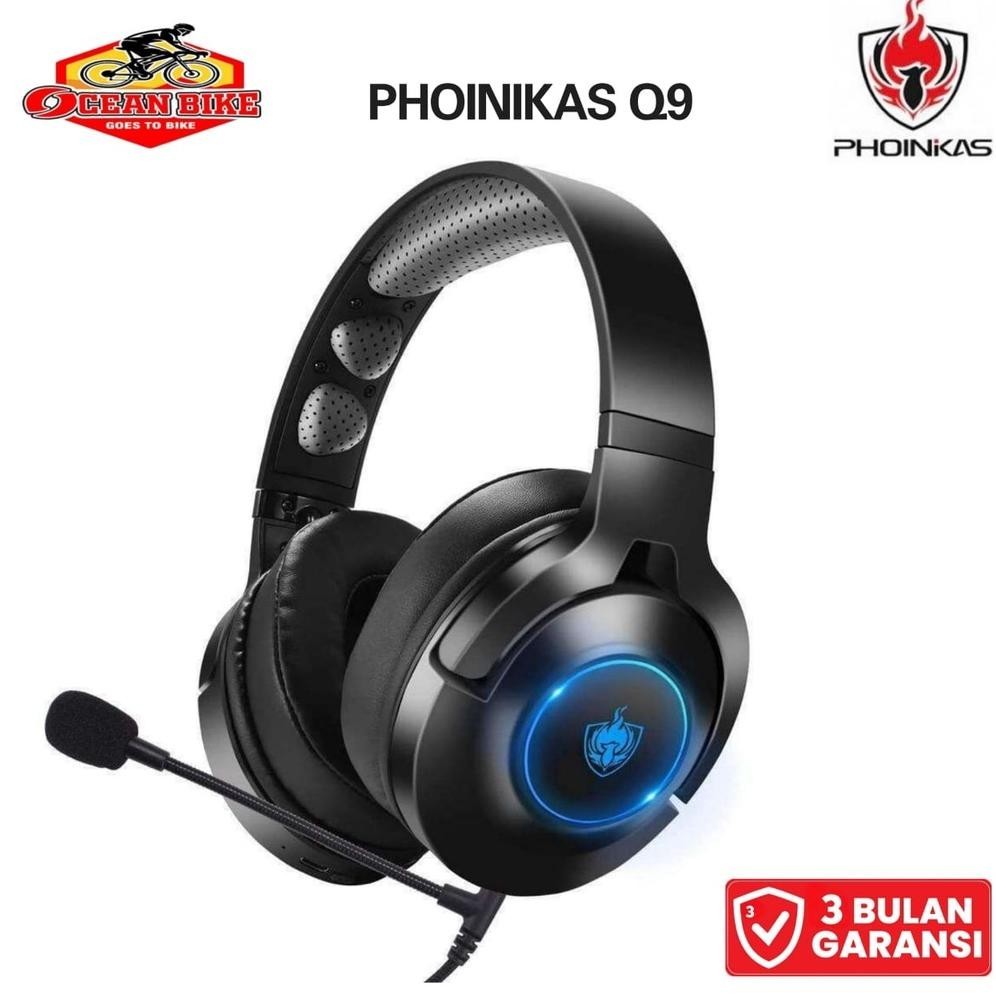 Gratis Ongkir Phoinikas Earphone Headphone Headset Bluetooth Gaming Wireless Q9 Pro Bass Microphone 
