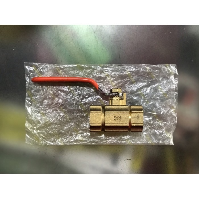 Ball valve 3/4” kuningan soligen / STOP KRAN AIR 3/4 INCH