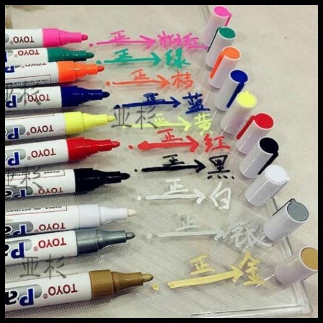 

BEST DEAL SPIDOL BAN ORIGINAL MOBIL MOTOR TOYO MARKER PAINT WARNA UNGU !