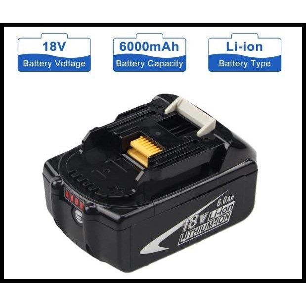 HOT DEAL PENGGANTI BATTERY MAKITA 18V 6A.H BL1860 !!