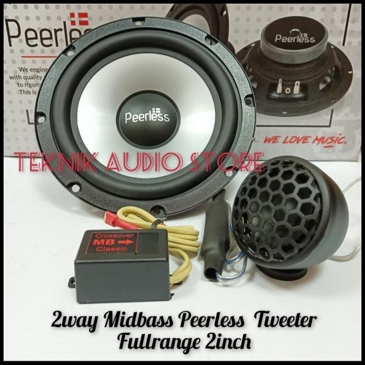 GRATIS ONGKIR SPEAKER 2WAY MIDBASS PEERLESS EC17+TWEETER FULLRANGE 2INCH+CROSSOVER  